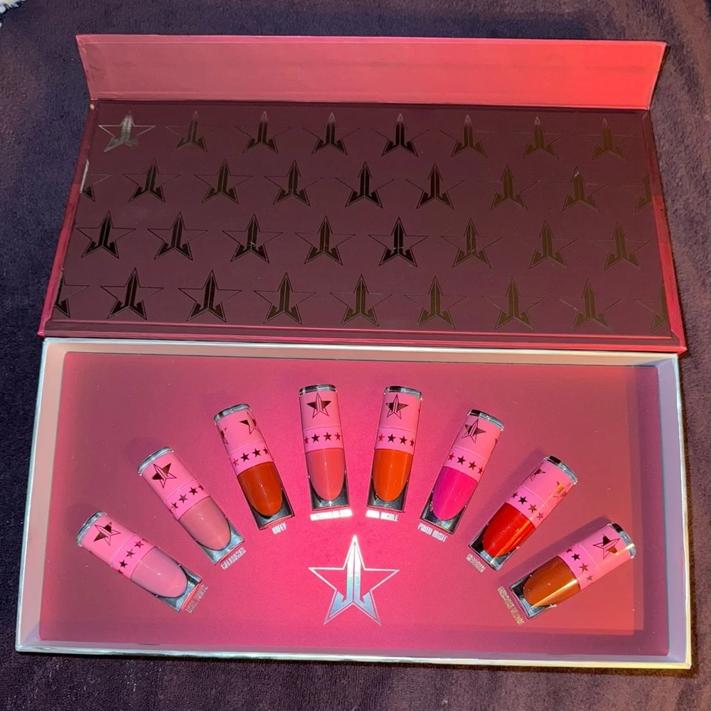 Jeffree Star Mini Velour Liquid Lipstick Set -Pink and Red Shades - Picture 2 of 6